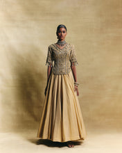Load image into Gallery viewer, Gold lehenga set
