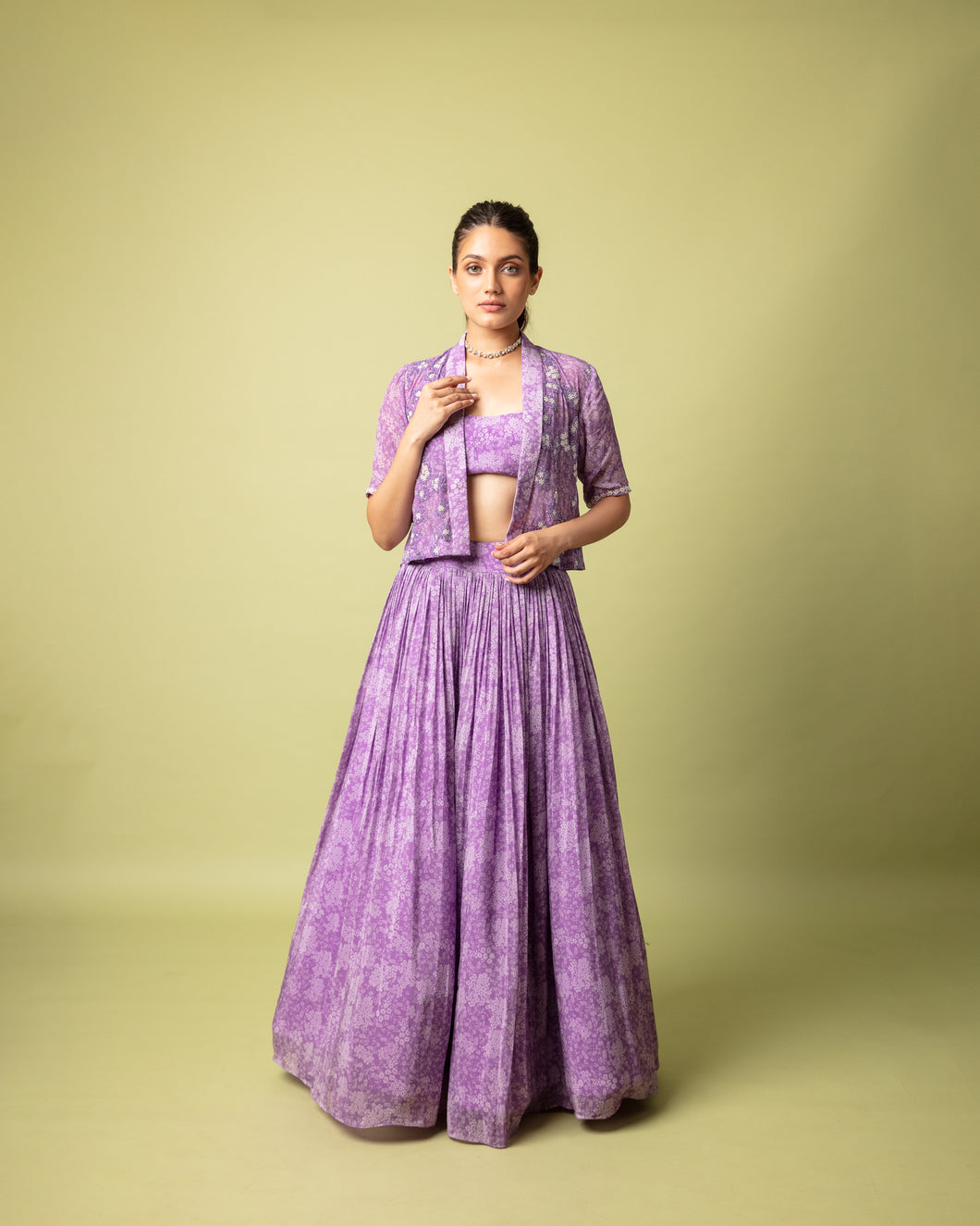 Purple Lehenga Set