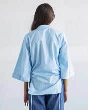 Load image into Gallery viewer, Ice Blue Side Cut-Out Shirt

