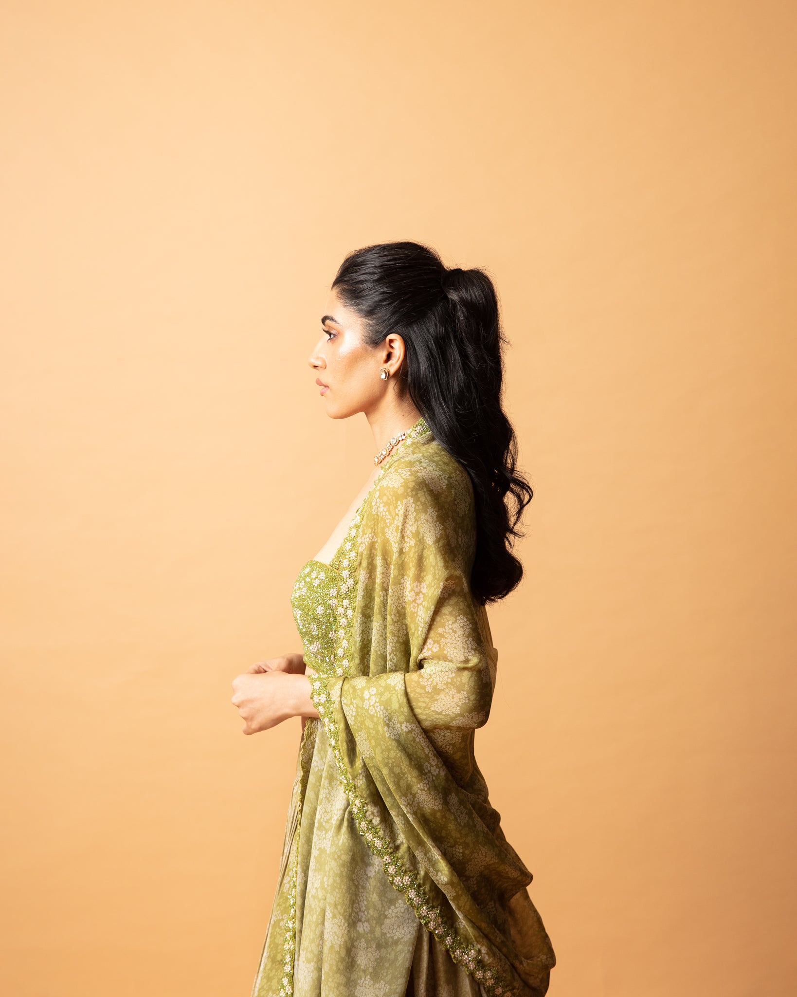 Green Lehenga Set