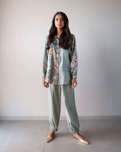 Load image into Gallery viewer, Blue printed Shirt &amp; Pants
