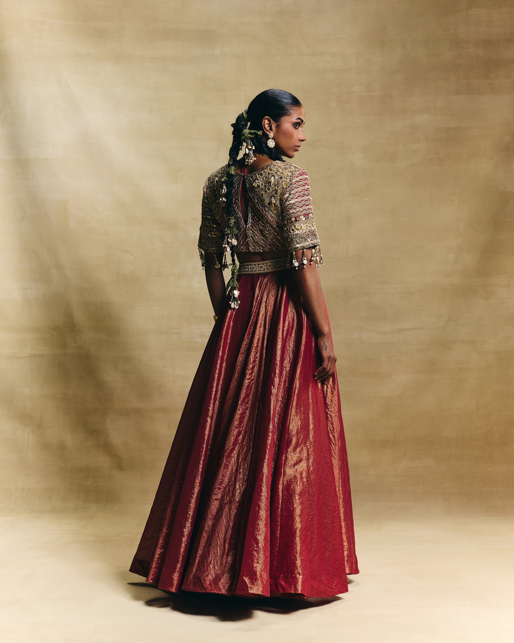 Red lehenga set