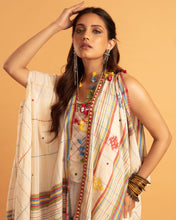 Load image into Gallery viewer, Beige asymmetrical jacket + inner + pants
