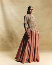 Load image into Gallery viewer, Peach lehenga set
