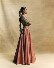 Load image into Gallery viewer, Peach lehenga set
