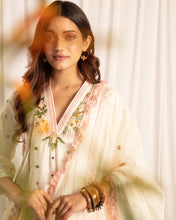 Load image into Gallery viewer, Ivory Short kurta + salwar + dupatta
