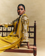 Load image into Gallery viewer, Mustard straight kurta set
