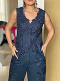 Dark blue waistcoat