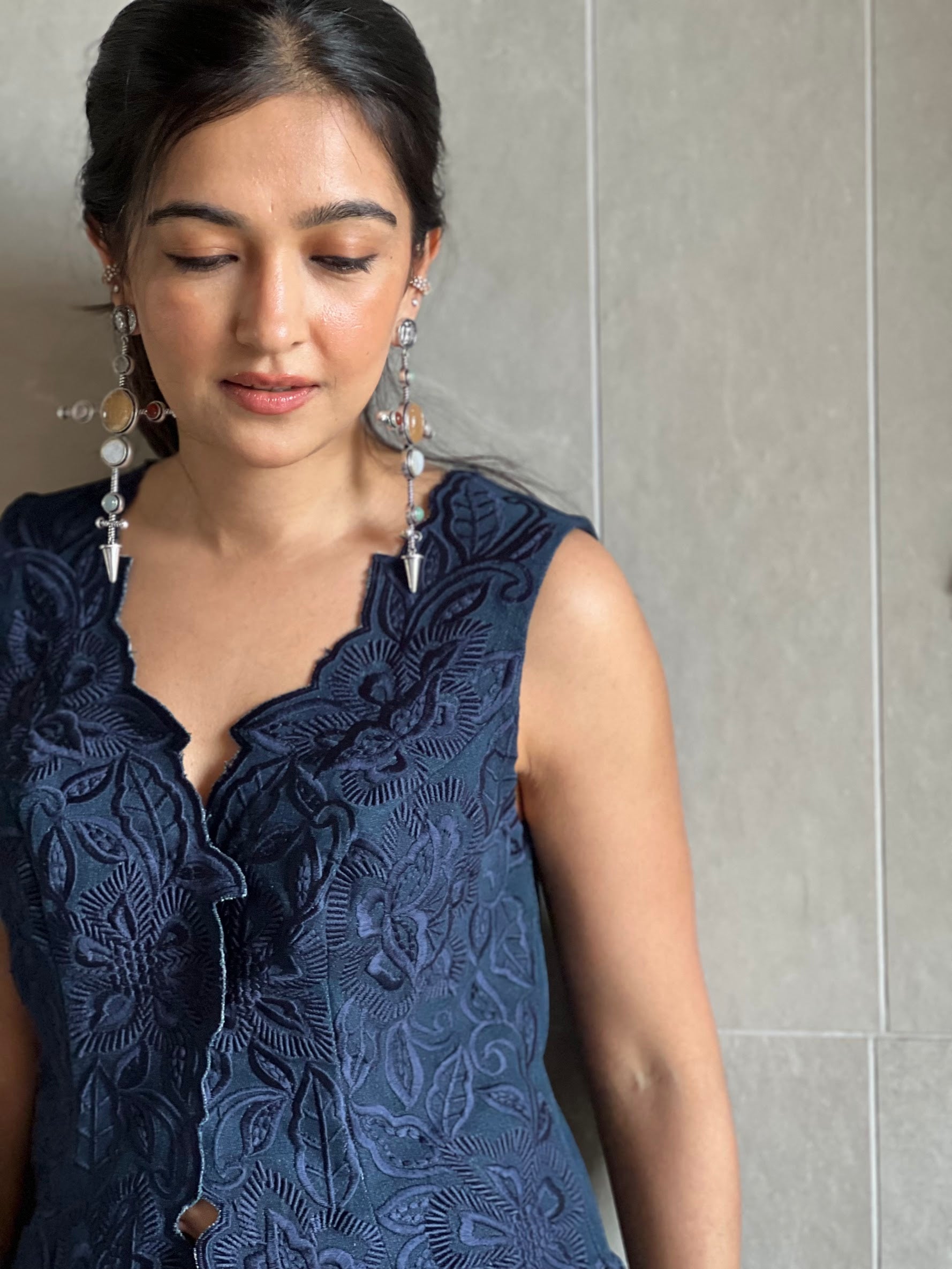 Dark blue waistcoat