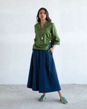 Load image into Gallery viewer, Green Side Cut-Out Shirt

