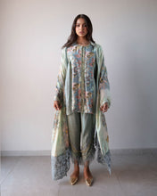 Load image into Gallery viewer, Blue printed Indian set
