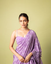 Load image into Gallery viewer, Purple Lehenga Sari Set
