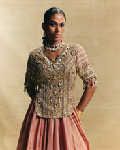 Load image into Gallery viewer, Peach lehenga set

