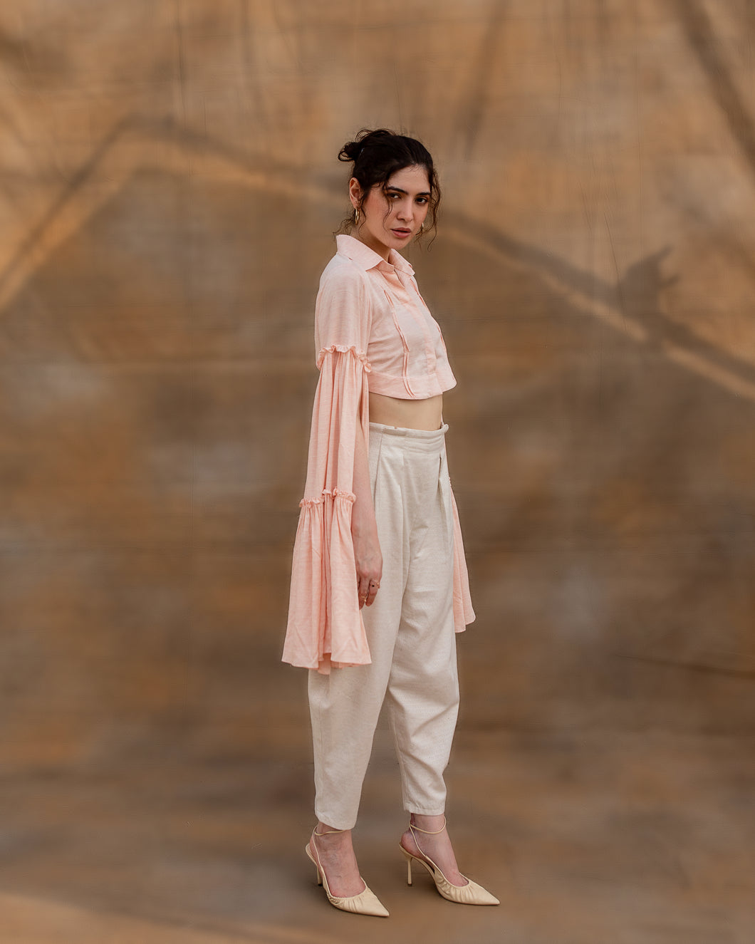 Angel sleeve shirt - Pink
