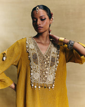 Load image into Gallery viewer, Mustard straight kurta &amp; salwar
