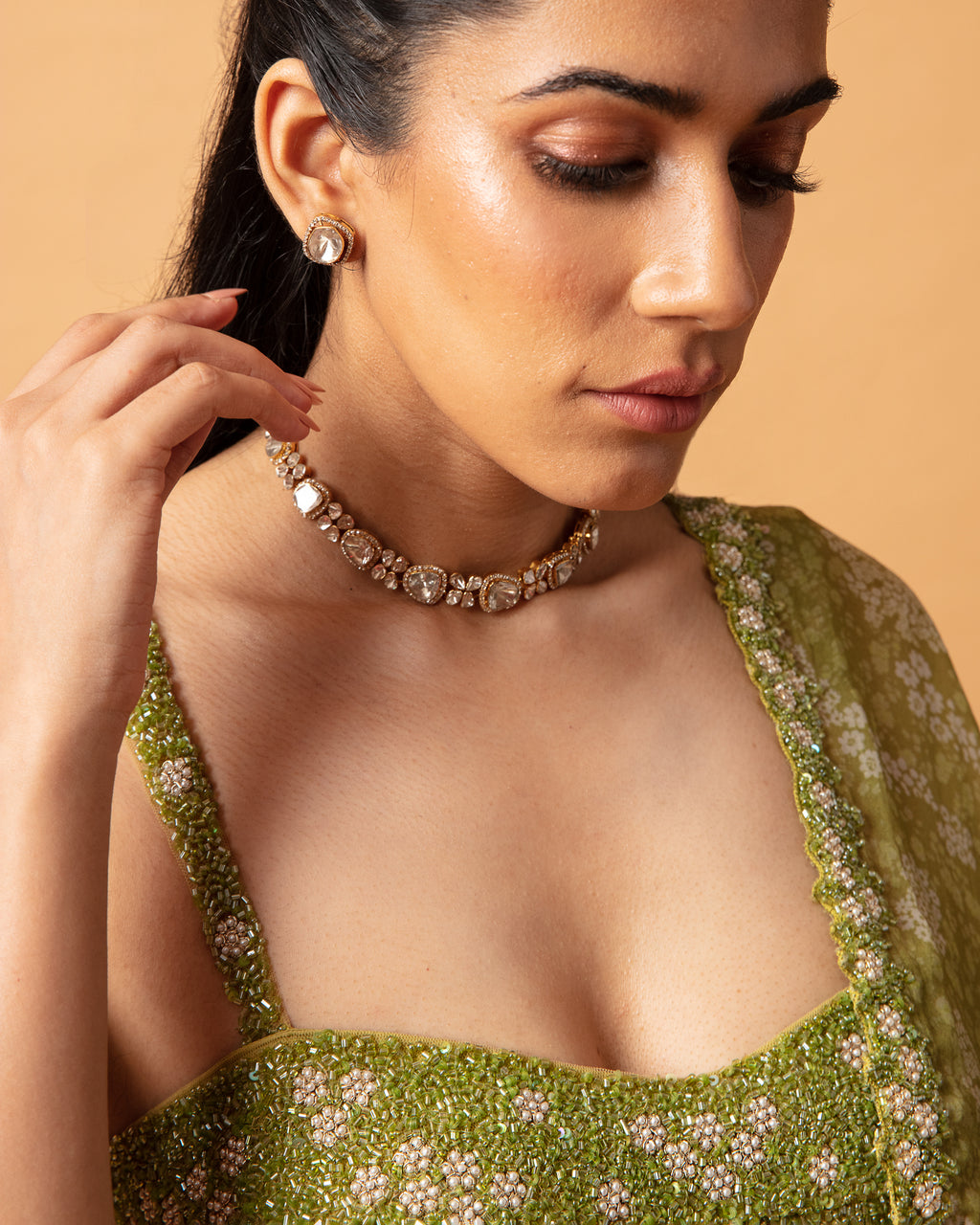 Green Lehenga Set