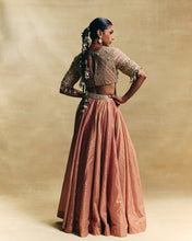Load image into Gallery viewer, Peach lehenga set
