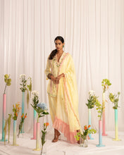 Load image into Gallery viewer, Yellow Short kurta + salwar + dupatta
