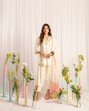 Load image into Gallery viewer, Ivory Short kurta + salwar + dupatta
