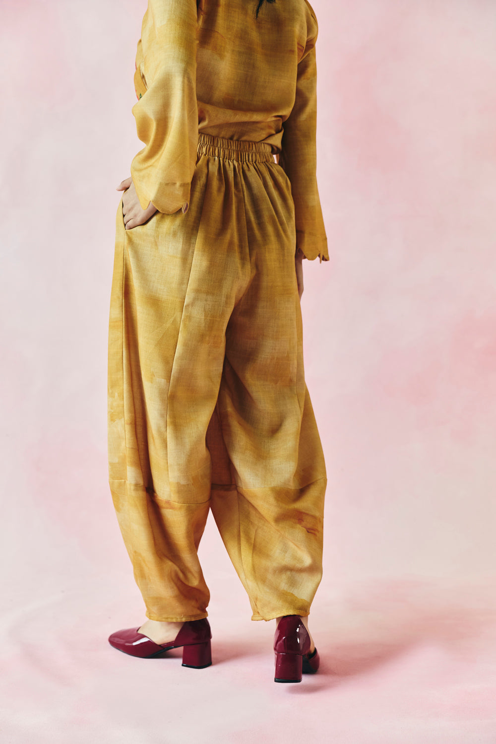 Saffron Petal Kurta Set
