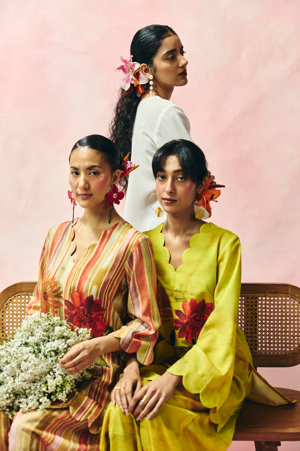 Lime Blossom Kurta Set