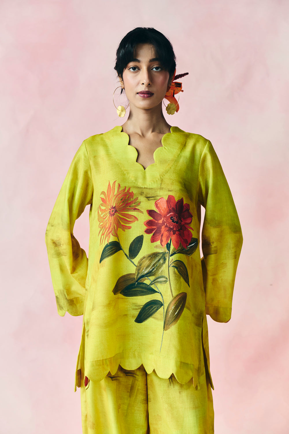Lime Blossom Kurta Set