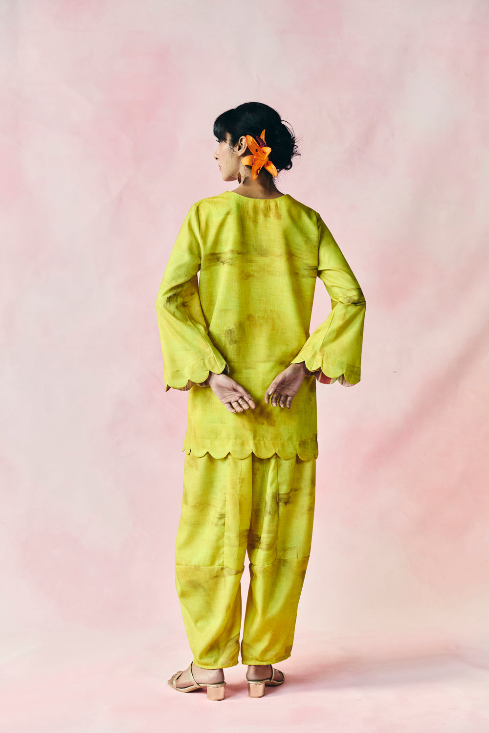 Lime Blossom Kurta Set