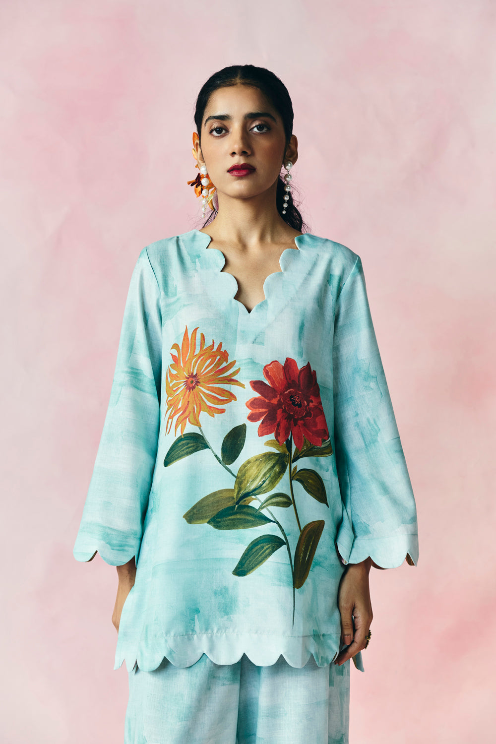 Celeste Blue Kurta Set