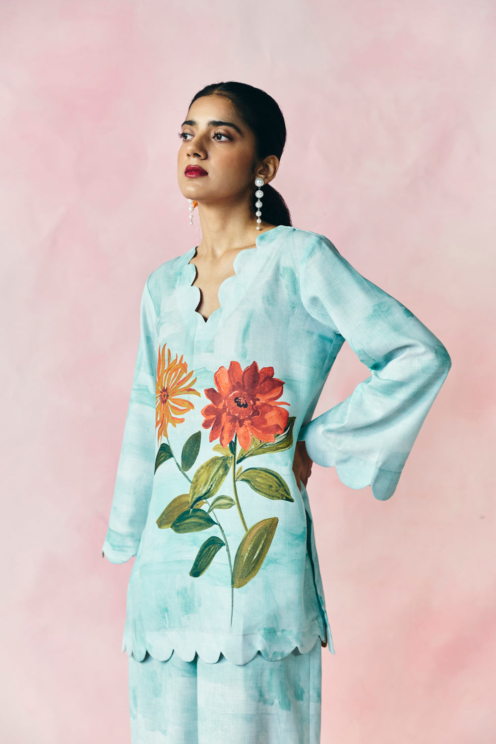 Celeste Blue Kurta Set