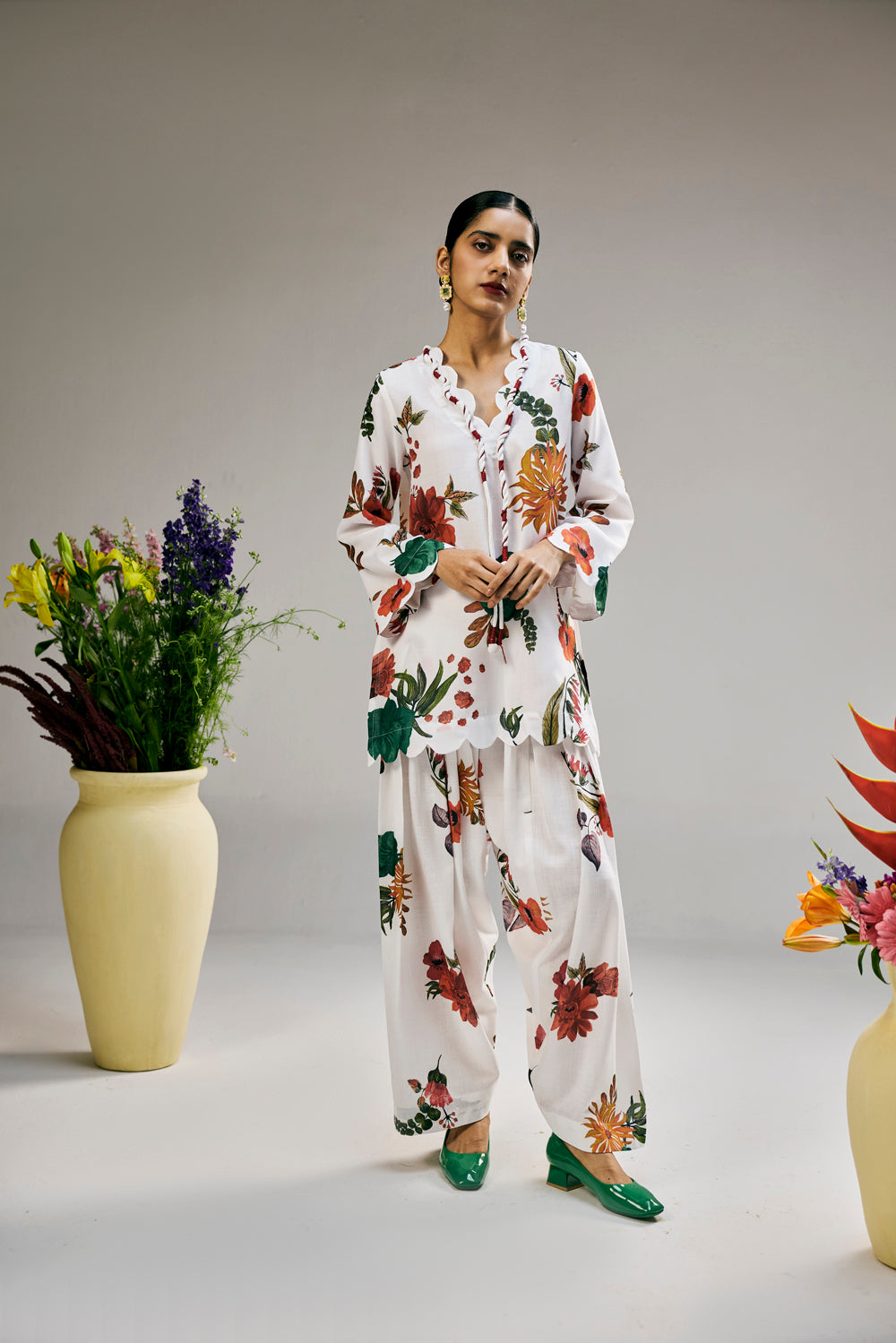 Moon Petal Jaal Kurta Set