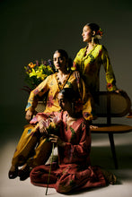 Load image into Gallery viewer, Saffron Petal Jaal Kurta Set
