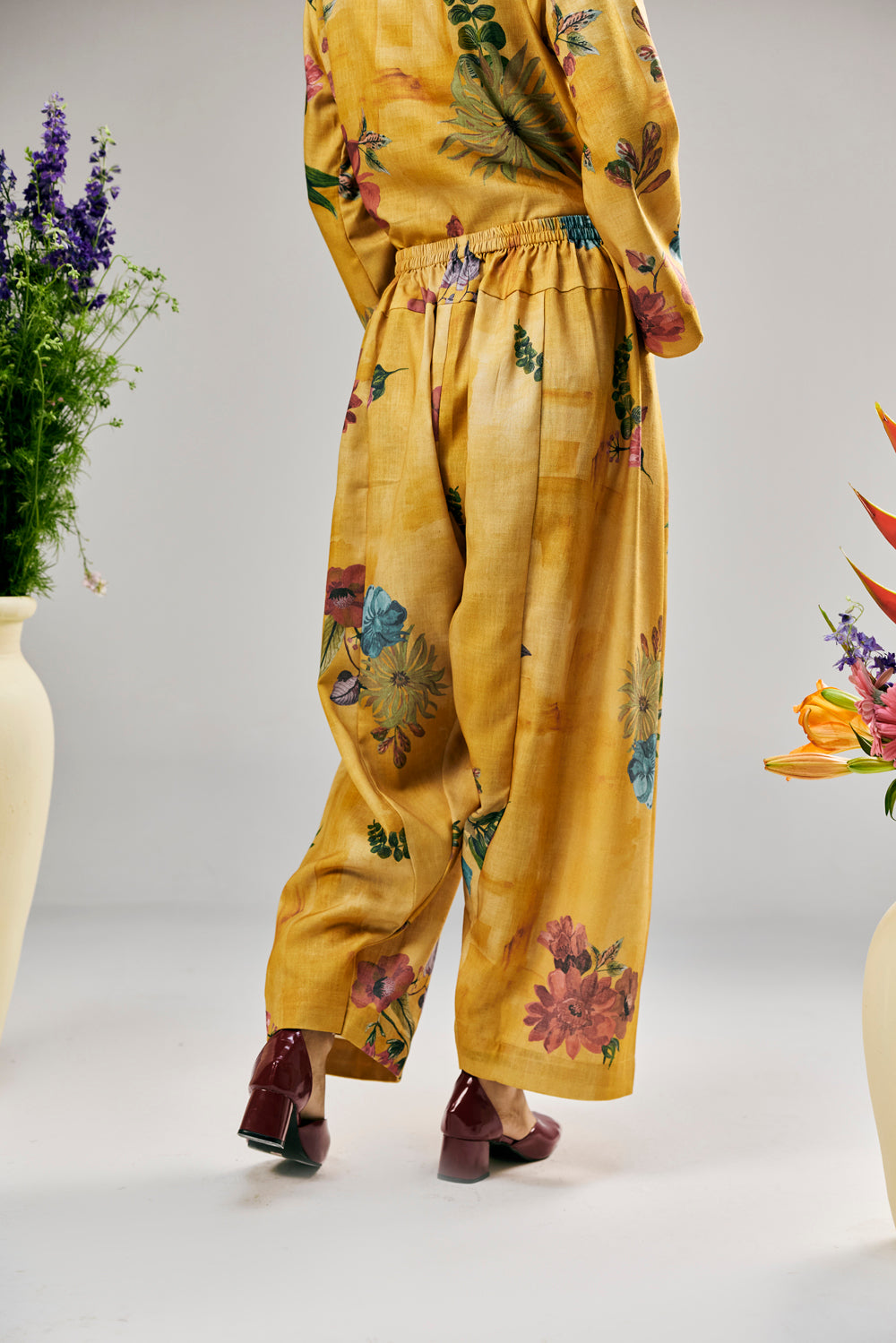 Saffron Petal Jaal Kurta Set