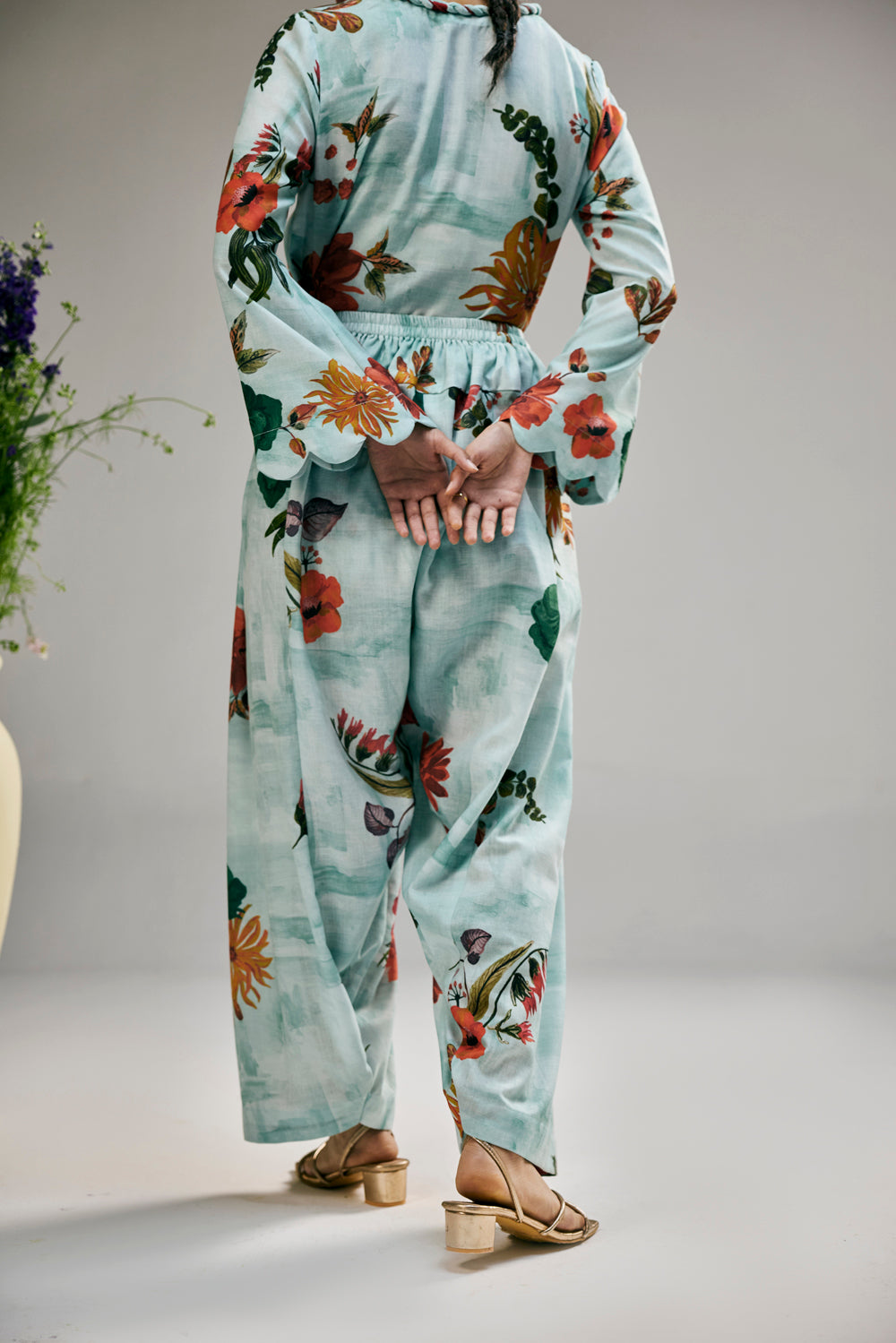 Bluebell Mist Jaal Kurta Set
