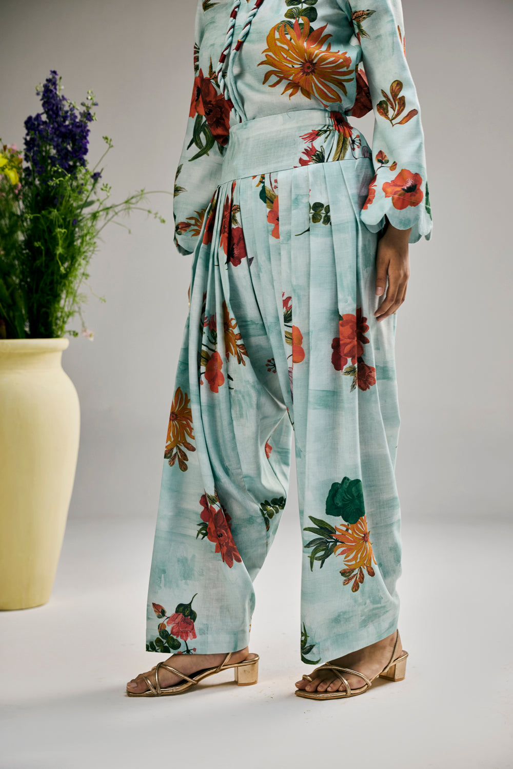 Bluebell Mist Jaal Kurta Set