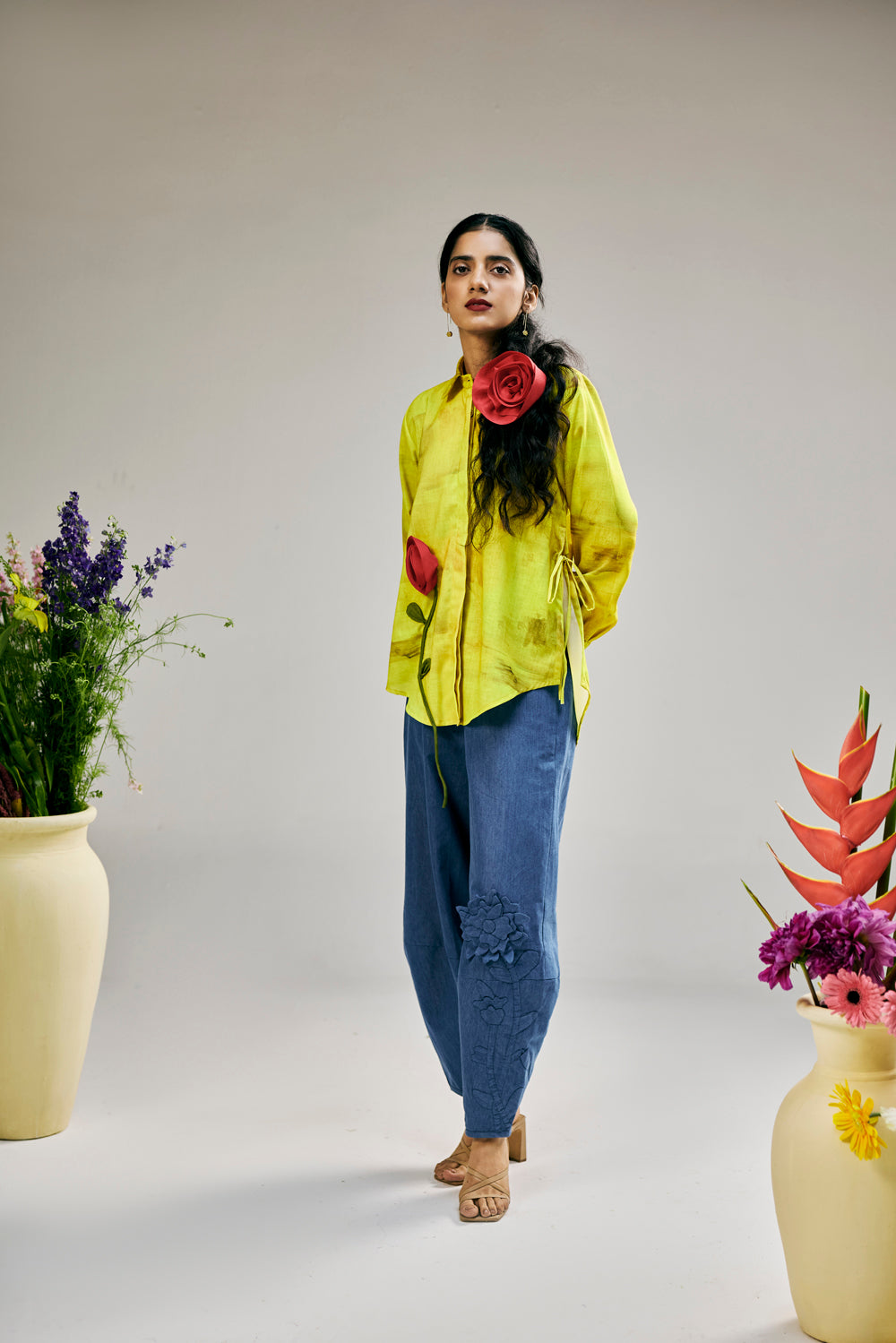 Lime Blossom Appliqué Set