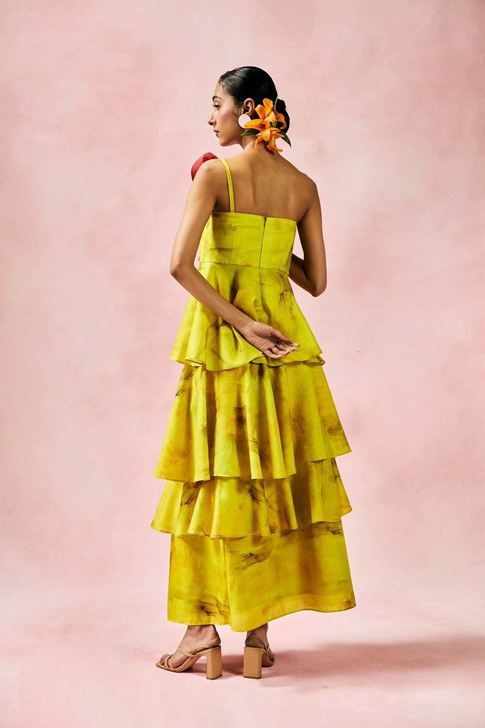 Lime Blossom Tired Dress