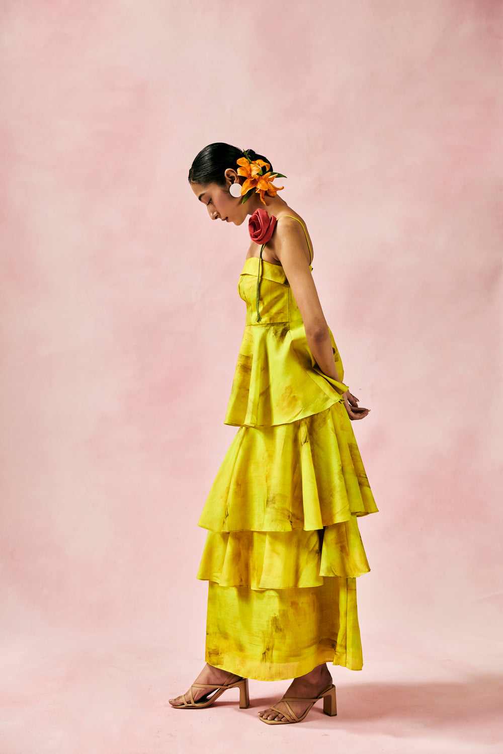 Lime Blossom Tired Dress