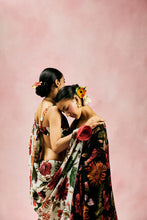 Load image into Gallery viewer, Black Saree Set
