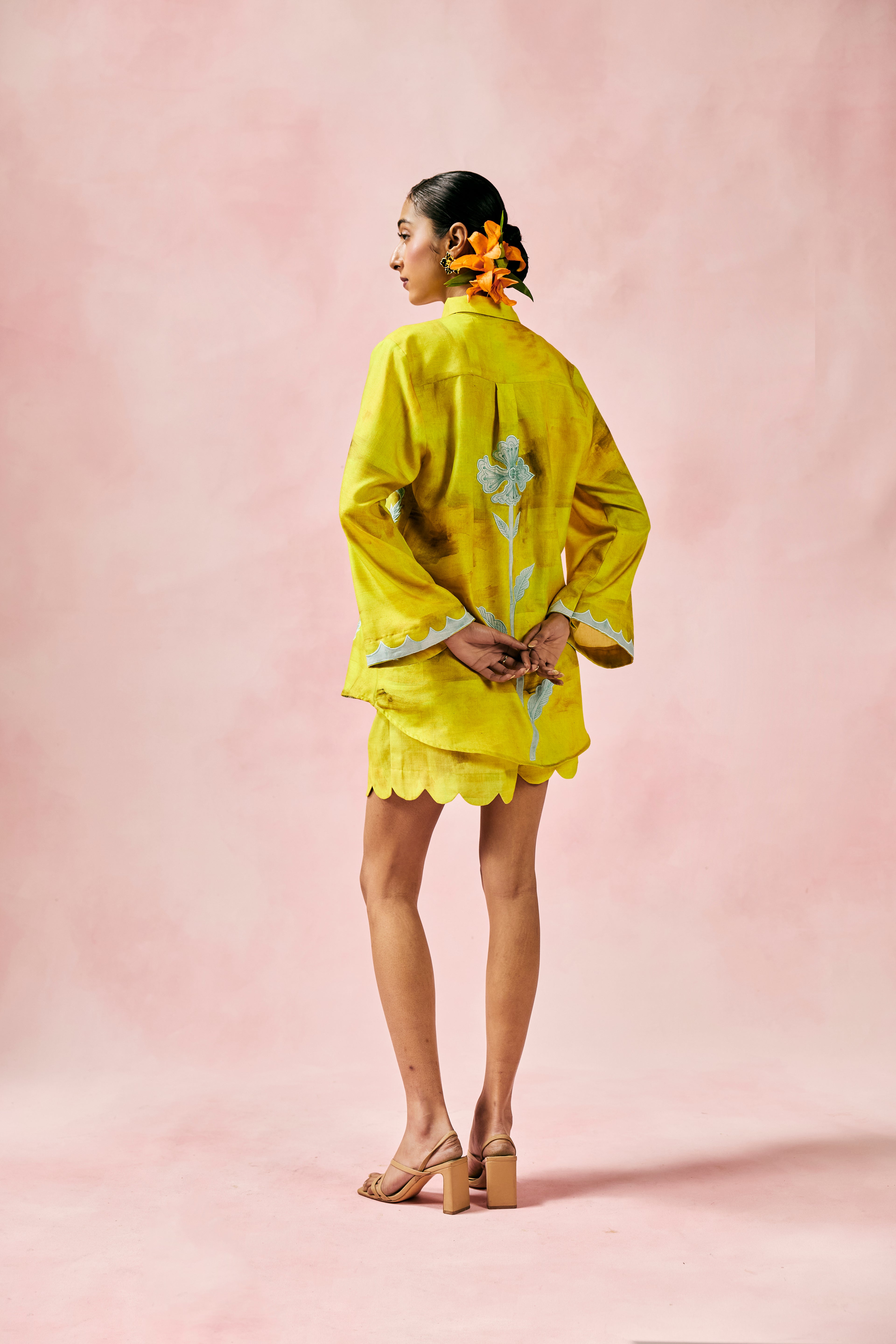 Lime Appliqué Co-ord Set