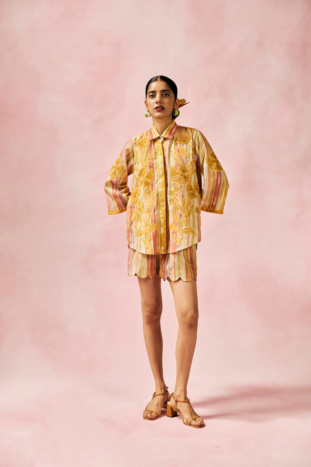 Saffron Appliqué Co-ord Set