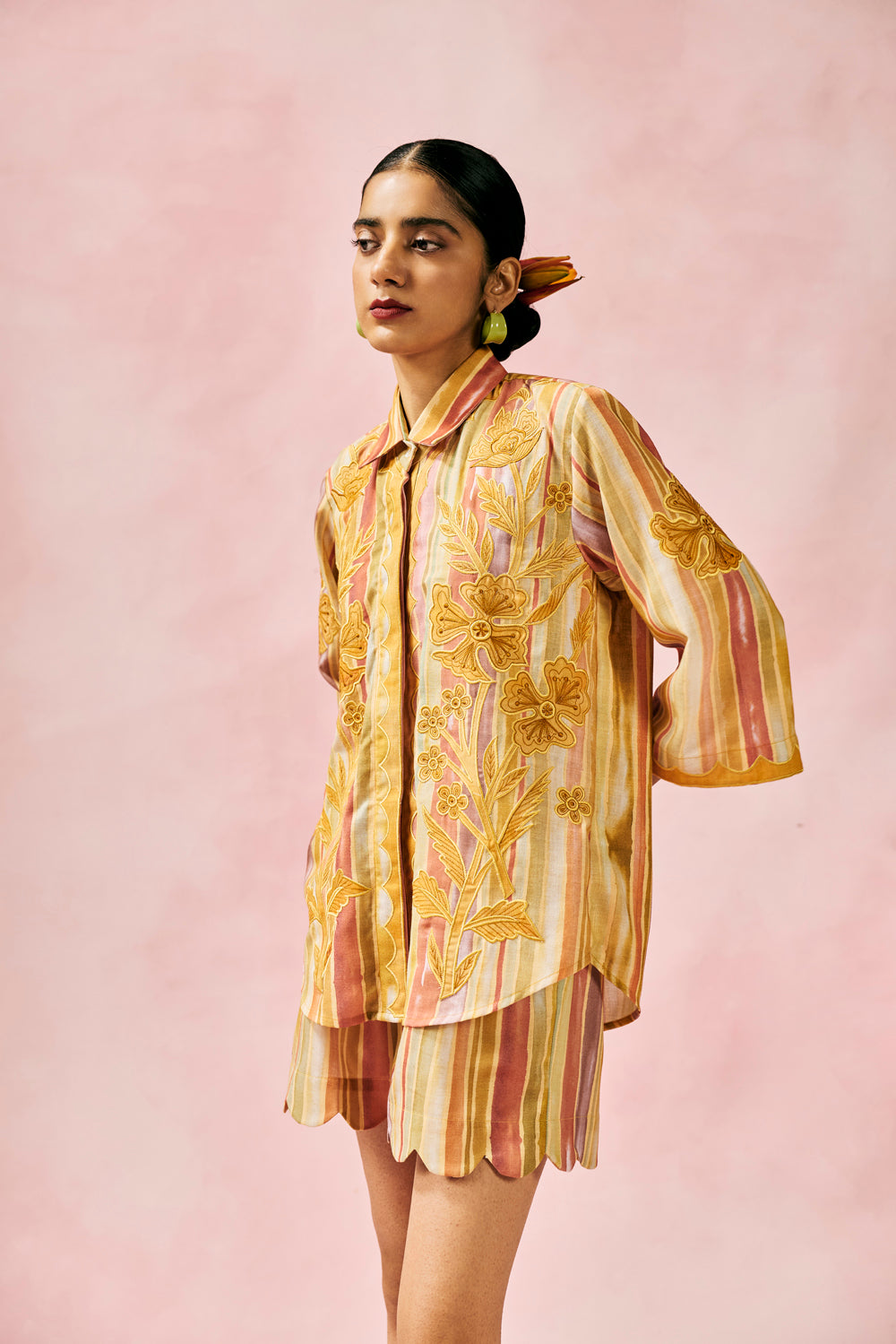 Saffron Appliqué Co-ord Set