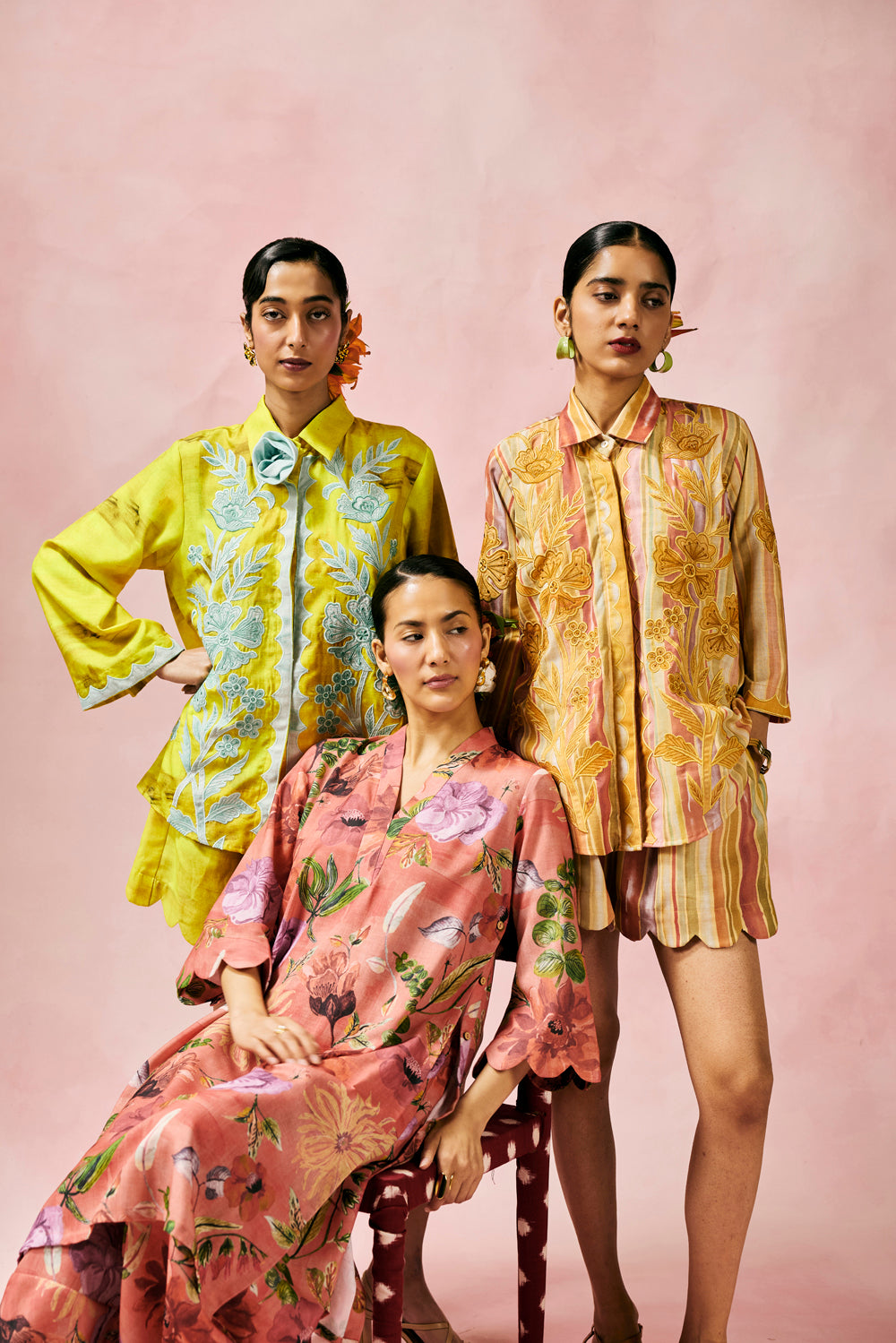 Saffron Appliqué Co-ord Set
