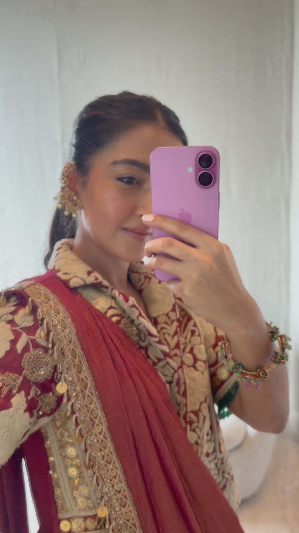 Blazer with stitched saree