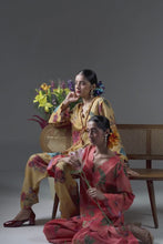 Load and play video in Gallery viewer, Terracotta Rust Jaal Kurta Set
