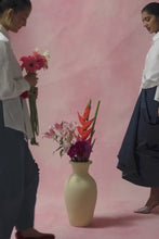 Load and play video in Gallery viewer, Ivory Appliqué Set With Denim Skirt
