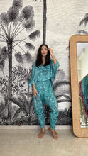 Load image into Gallery viewer, Teal - Kaftan top + Polo pants
