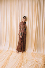 Load image into Gallery viewer, Brown - Jacket + Waistcoat Shirt + Draped Pants
