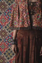 Load image into Gallery viewer, Brown - Gilet + Bustier + Draped Pants
