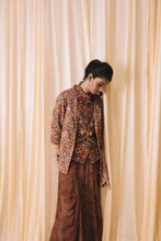 Load image into Gallery viewer, Brown - Jacket + Waistcoat Shirt + Draped Pants
