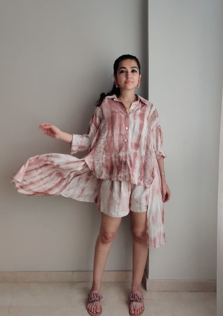 Shorts + Shirt - Camel